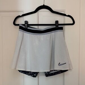 Nike white mesh tennis skirt